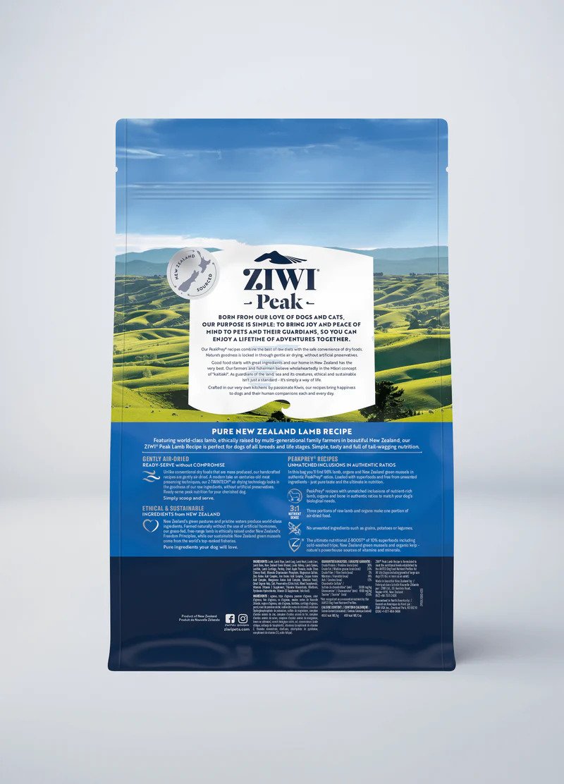 ZiwiPeak風乾狗糧-羊肉配方1kg (004375)