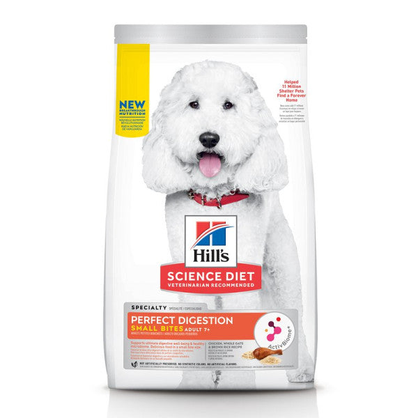 HIll's Perfect Digestion Small Bites Adult 7+ For Dogs / 希爾思完美消化小型犬7歲以上狗糧 3.5lb (606803)