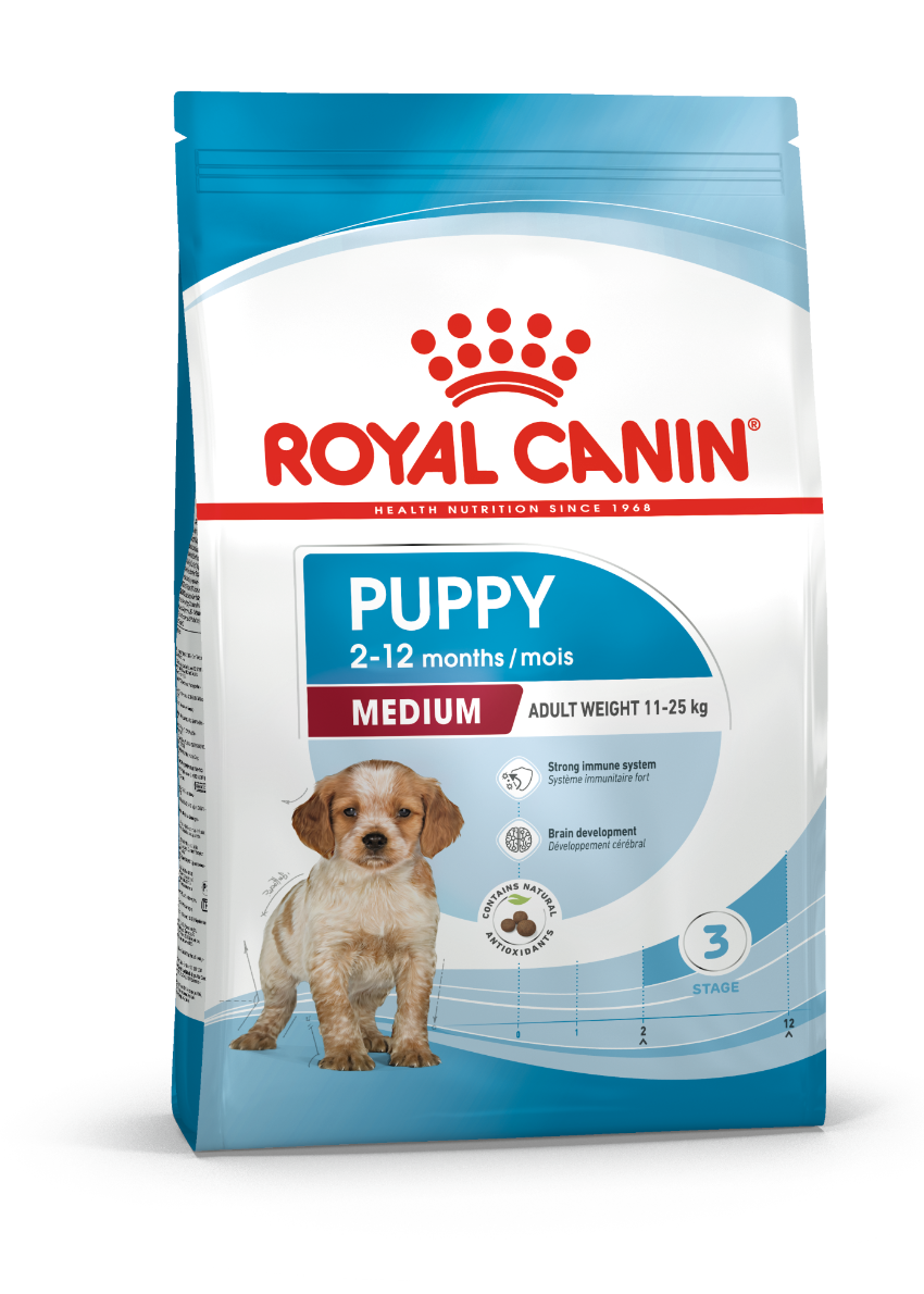 ROYAL CANIN 法國皇家幼犬乾糧 - 室內中型幼犬營養配方 MEDIUM PUPPY - 4KG,15KG