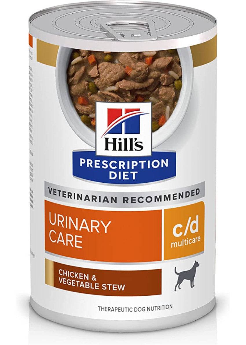 Hill's Prescription Diet c/d Multicare Urinary Care Chicken & Vegetable Stew Wet Dog Food / 希爾思犬用泌尿系統護理配方(雞+菜)狗罐頭 12.5oz X12罐 (3384)