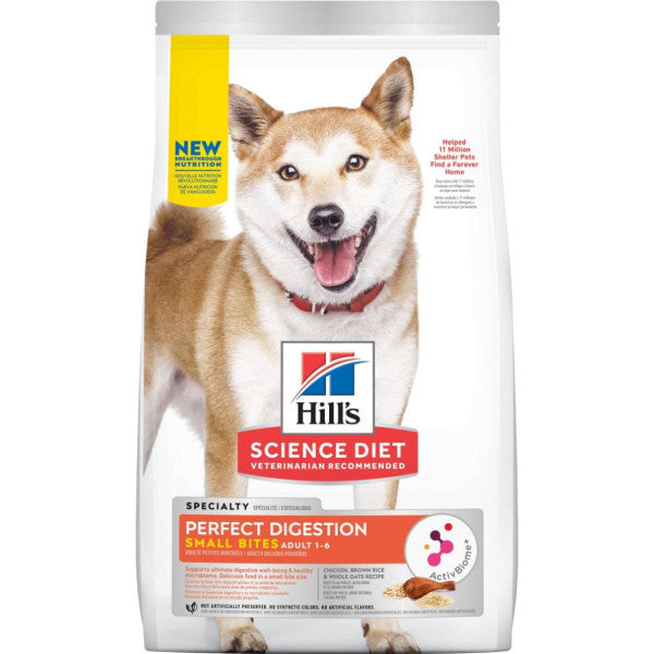 HIll's Perfect Digestion Small Bites For Dogs / 希爾思完美消化 細粒 雞肉、糙米及全燕麥 12lb (606862)