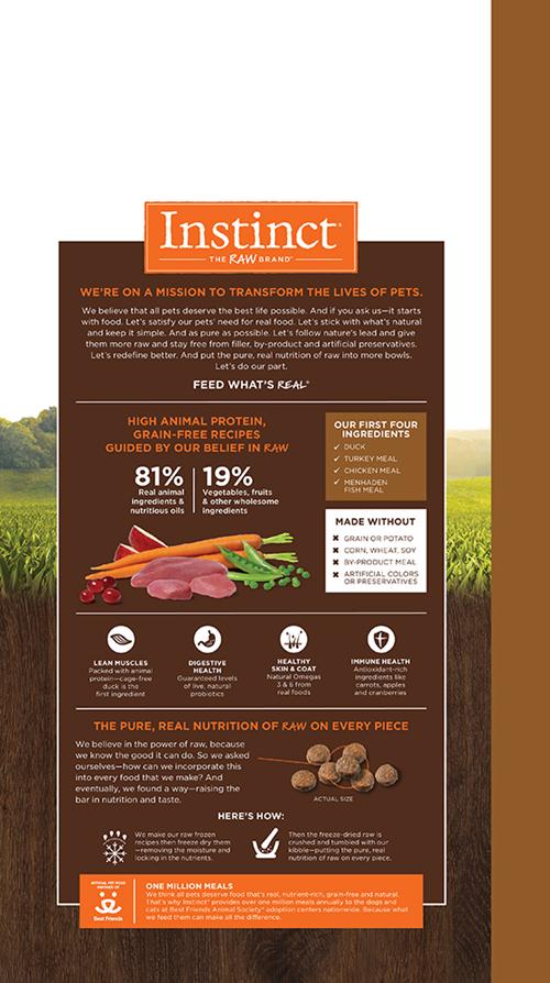 Nature's Variety Instinct本能無穀物鴨肉貓用糧 10lb (004244)