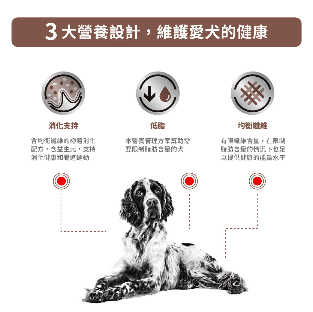 ROYAL CANIN - 成犬腸胃低脂處方糧 - GASTROINTESTINAL LOW FAT DOG 1.5KG/6KG/12KG