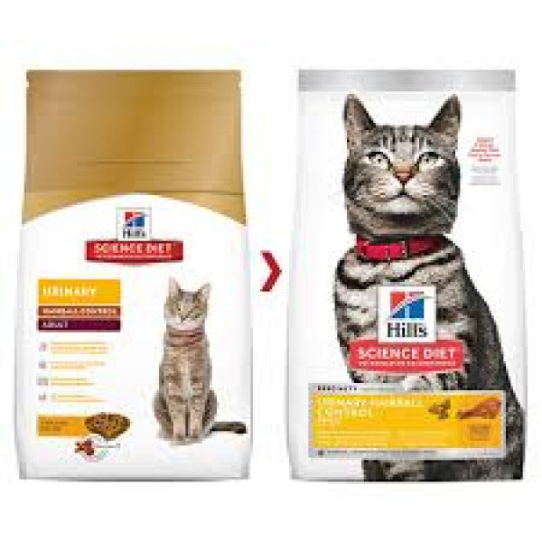 Hill's Science Diet Adult Urinary Hairball Control For Cats / 希爾思成貓泌尿道健康和去毛球 3.5lbs (10135)
