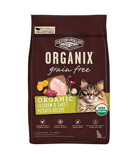 ORGANIX無穀物全貓糧 – 有機雞肉甜薯配方3lb (003743)
