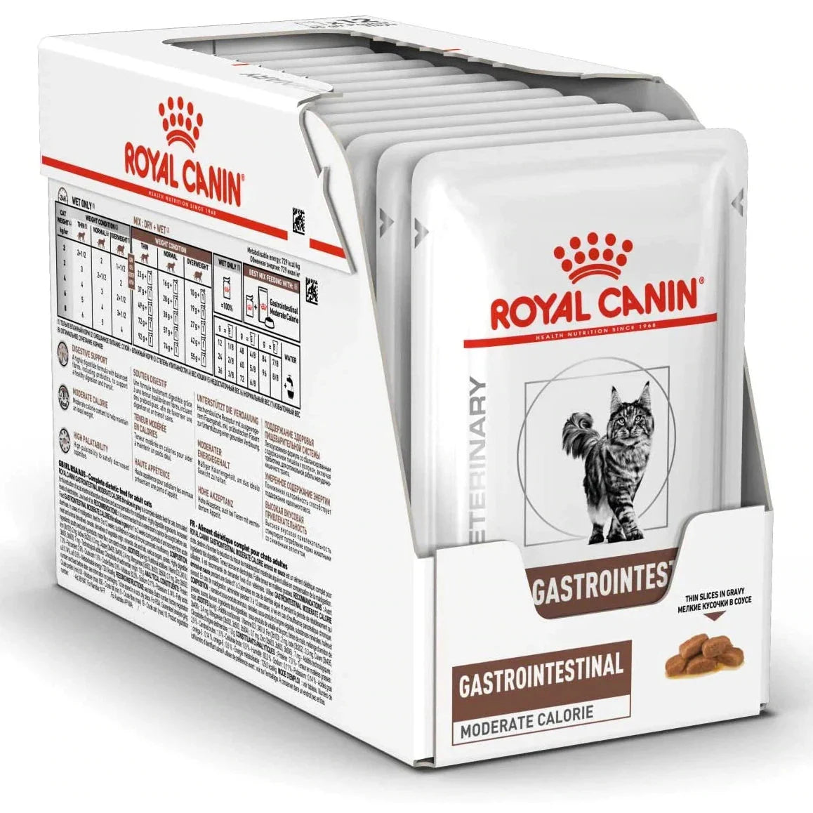 ROYAL CANIN - 成貓腸胃低卡路里處方濕糧85G / VHN GASTRO INTESTINAL MODERATE CALORIE POUCH 85G