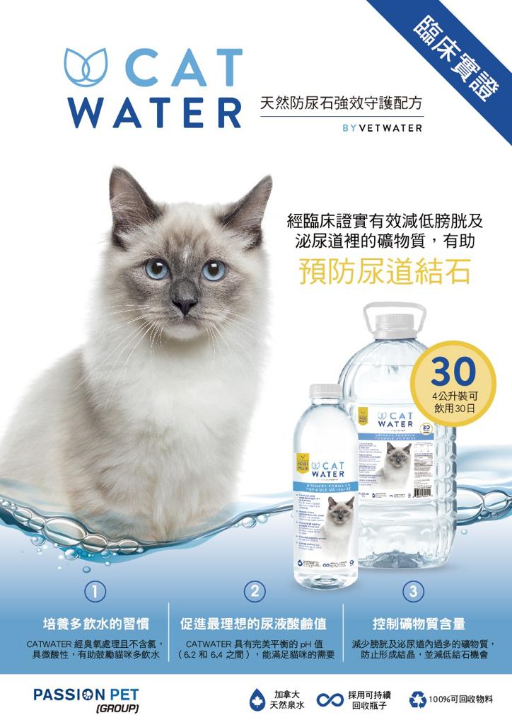Vet Water - Cat Water 貓貓專用飲用水(天然防尿石強效守護配方) 500ml (006924)
