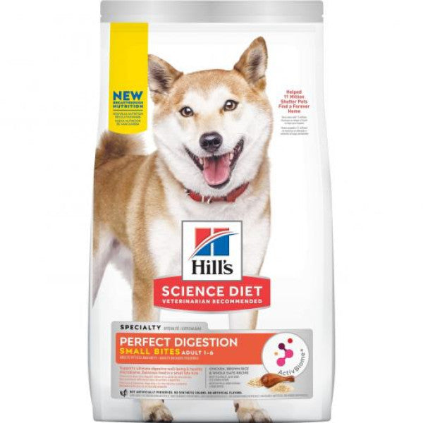 HIll's Perfect Digestion Small Bites For Dogs / 希爾思完美消化 細粒 雞肉、糙米及全燕麥 3.5lb (606861)