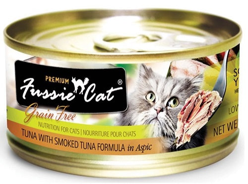 Fussie Cat純天然貓罐頭(吞拿魚/煙燻吞拿魚)80g (003094)