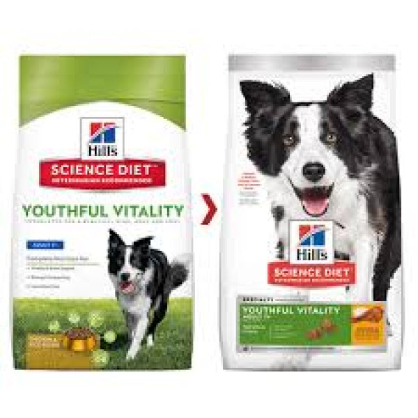 Hill's Youthful Vitality Adult 7+ Chicken & Rice Recipe Dog Food / 希爾思高齡犬7+年輕活力雞肉+米配方 3.5lbs (10772)