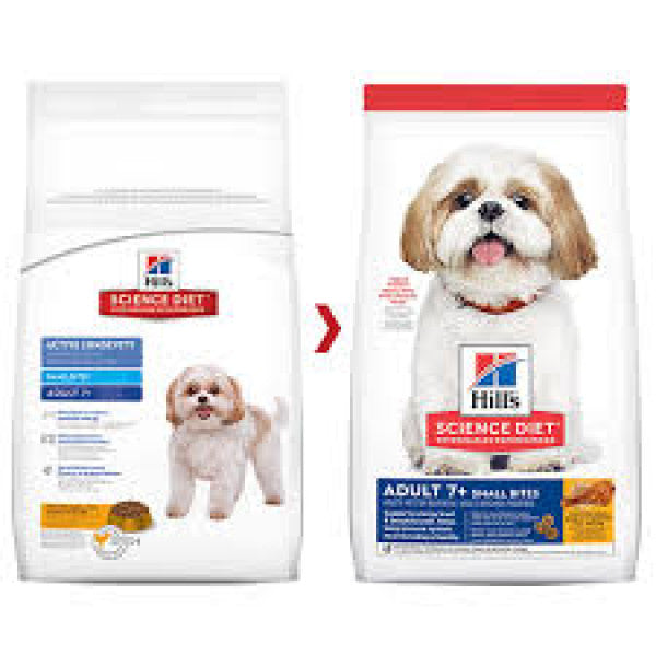Hill's Mature Adult Small Bites For Dogs / 希爾思高齡犬活力長壽配方(細粒)15lbs (607593)
