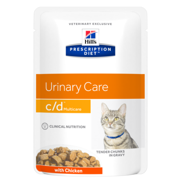 Hill's prescription diet c/d Multicare Feline with Chicken Pouch / 希爾思貓用泌尿道護理(雞肉) 85gX12 (605908)
