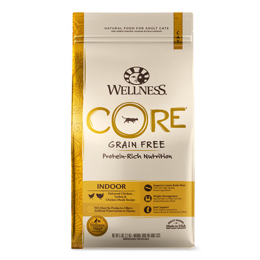 Wellness CORE - 貓糧-無穀物室內貓專用配方5lb (000682)