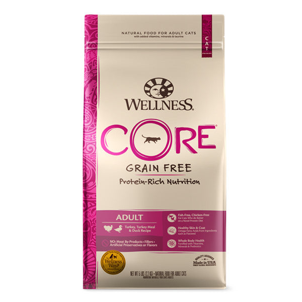 Wellness CORE - 貓糧-無穀物火雞鴨肉配方5lb (000684)