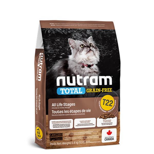 Nutram T22無穀物火雞,雞貓貓配方1.13kg (002078)