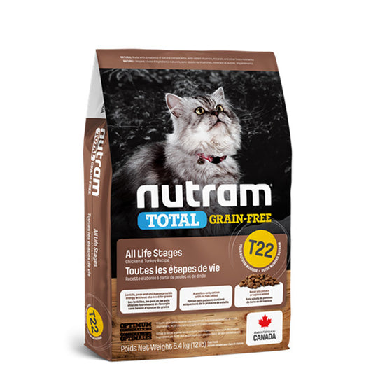 Nutram T22無穀物火雞,雞貓貓配方1.13kg (002078)