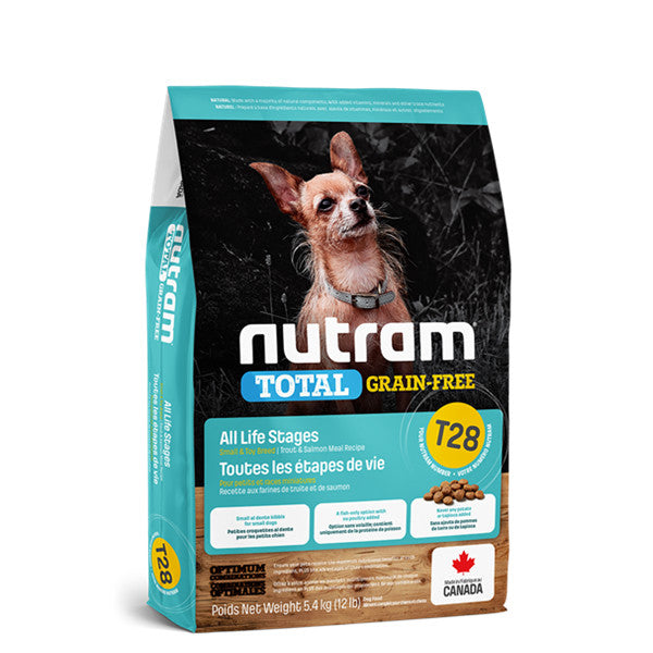 Nutram T28無穀物三文魚&鱒魚小型犬配方2kg (001784)