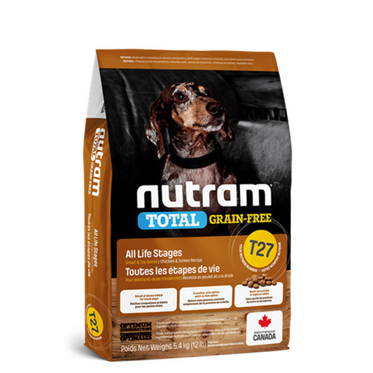 Nutram T27無穀物火雞 雞 鴨小型犬配方2kg (001801)