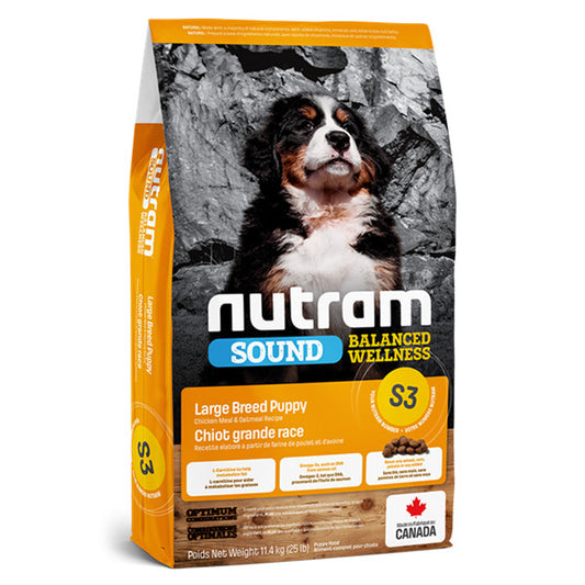 Nutram Sound S3 大型幼犬天然糧(雞肉) 11.4kg (003155)