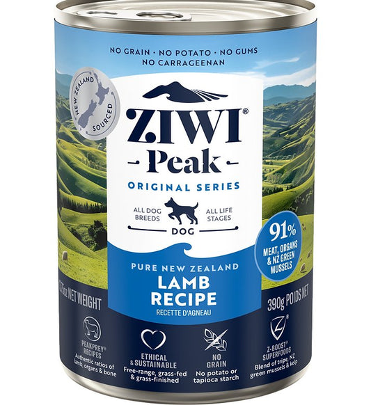 *原箱優惠*ZiwiPeak 鮮肉狗罐頭-羊肉配方170g x12 (006147)