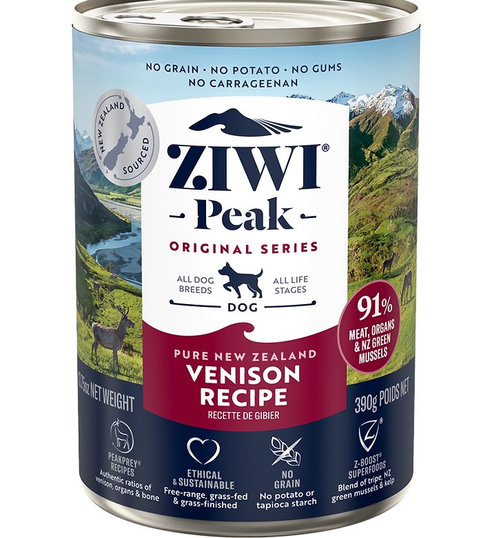 *原箱優惠*ZiwiPeak 鮮肉狗罐頭-鹿肉配方170g x12 (006152)