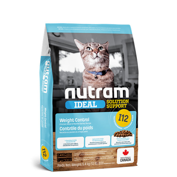 Nutram Ideal I12 控制體重天然貓糧5.4kg (003389)