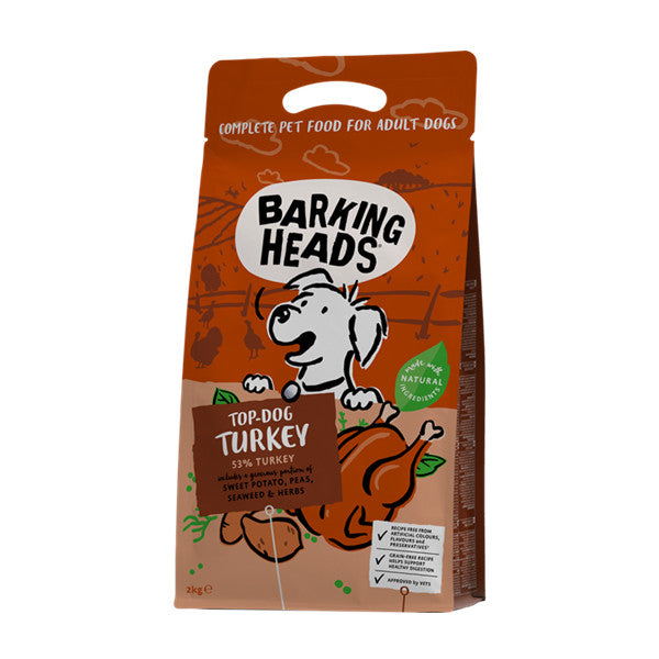 Barking Heads無穀物全天然成犬配方-放養火雞肉2kg (004983)