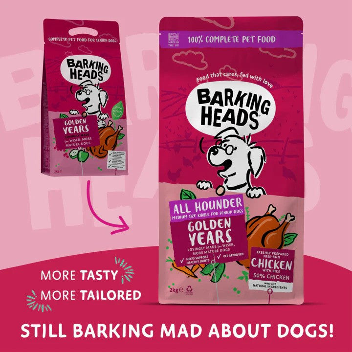 Barking Heads全天然年長犬平衡配方6kg (2kg x3) (004992)