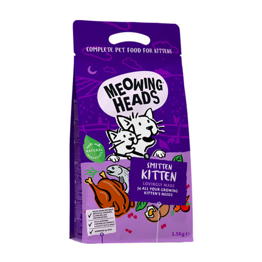 Meowing Heads 全天然幼貓成長配方-65%雞肉、魚肉和雞蛋3kg (1.5kg x2) (004995)