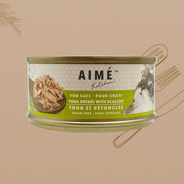 *原箱優惠* AIME Kitchen-啖啖肉補水系列-無穀物營養貓罐85g x24罐(不可混款) 低至$258/盤 (006459)