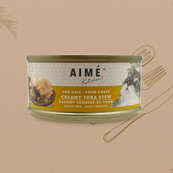 AIME Kitchen - 啖啖肉補水系列-無穀物營養貓罐-吞拿魚濃湯85g X 24 (006368)