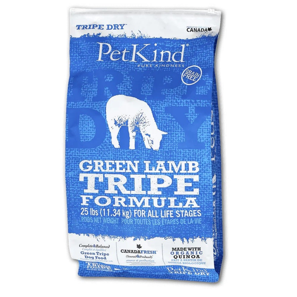 PetKind - 無穀物全犬乾糧-羊草胃及火雞肉配方25lb (006572)