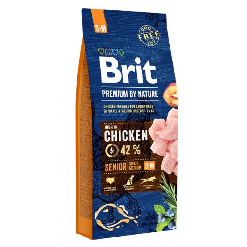 Brit Premium 小/中型老犬15kg (007000)