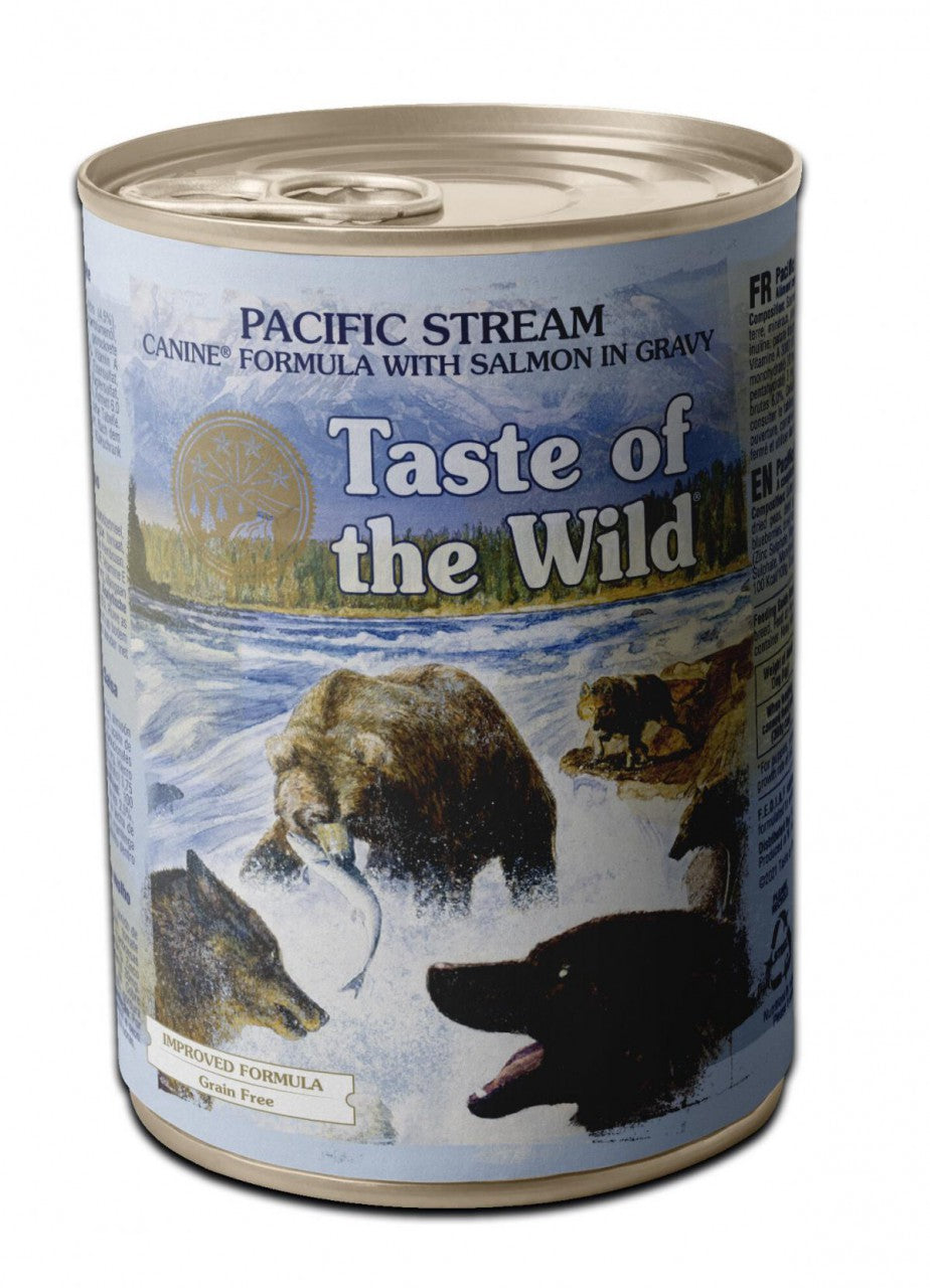 Taste of the Wild - 無穀物狗罐頭主食罐 湯汁煮三文魚粒(成犬糧) 390g (007061)