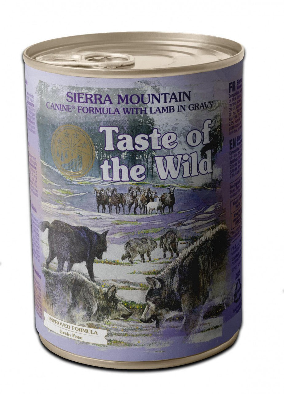 Taste of the Wild - 無穀物狗罐頭主食罐 湯汁煮羊肉粒(成犬糧) 390g (007061) *