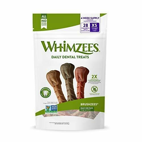 Whimzees 快樂牙刷型潔齒骨 迷你犬 28支 7.4oz (007211)