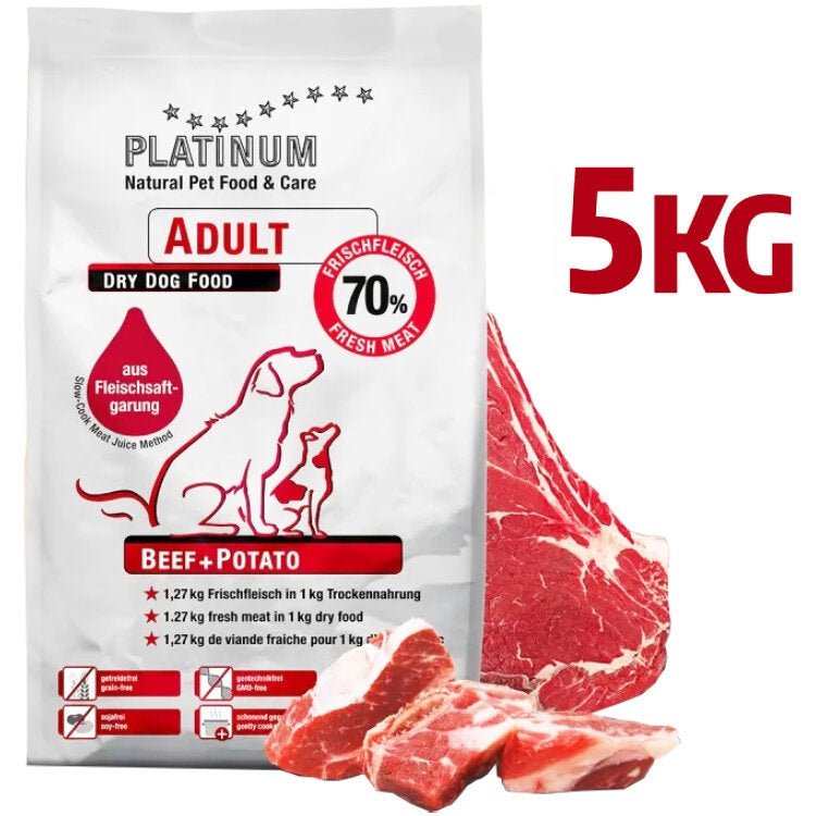 Platinum白金-無穀物成犬配方鮮肉糧 鮮牛肉 + 馬鈴薯 5kg (007287-5K)