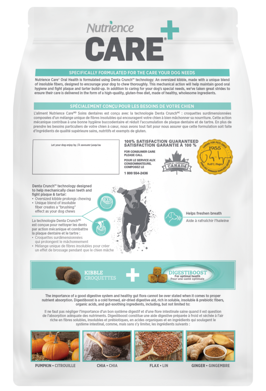 Nutrience Care+ 口腔健康 犬用配方3.3lb (007312)