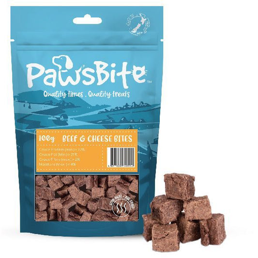 PawsBite – 芝士牛肉粒 100g(貓犬食用) (007370)