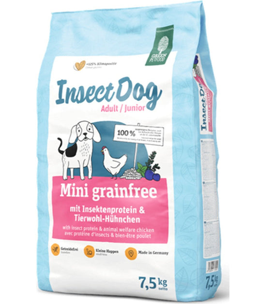 GREEN PETFOOD - Insect Dog Mini Grainfree 蟲蟲蛋白無穀物小型犬/幼犬糧  7.5kg (007565)