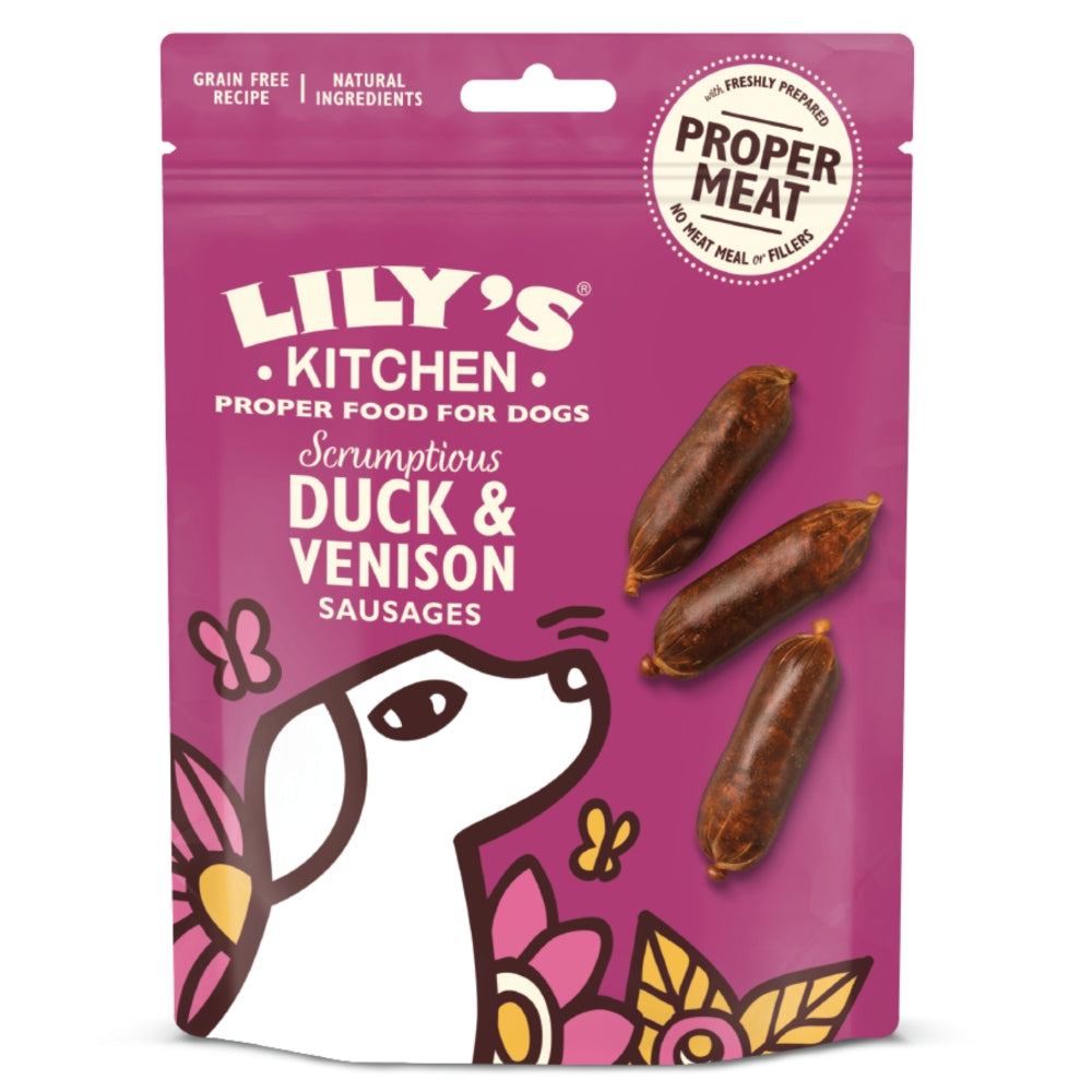 *原箱優惠*Lily's Kitchen犬用小食 - 野味香腸70g x8 (007731x8)