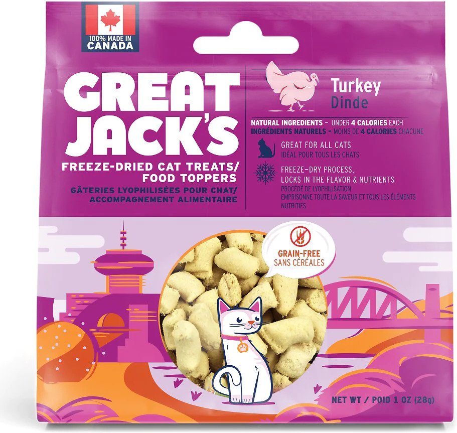 Great Jack's貓用小食-冷凍脫水火雞肉1oz (007749)