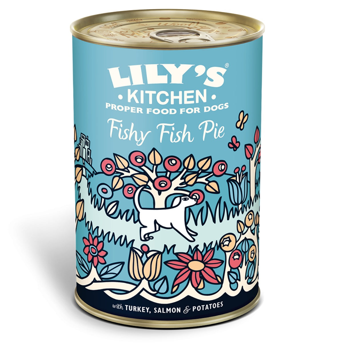 Lily's Kitchen - 天然犬用主食罐 - 鮮魚肉批400g (007802)