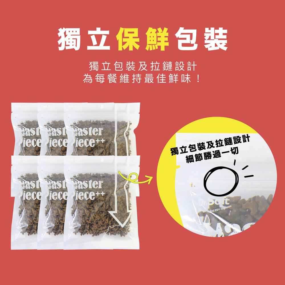 Dr.Soft Master Piece ++極低過敏性去淚痕消臭系列 – 單一蛋白全犬軟粒糧 1.2kg x5[水解三文魚] (007937x5)