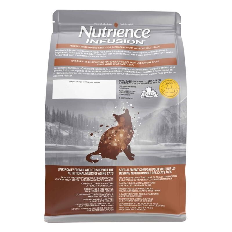 Nutrience Infusion凍乾外層鮮雞肉高齡貓配方11lb (008008)