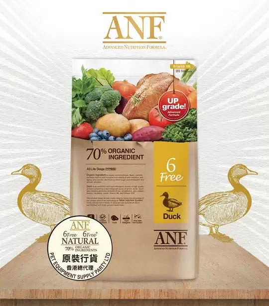 ANF – 6 Free Duck 鴨肉防敏感全犬配方 6kg (008031)