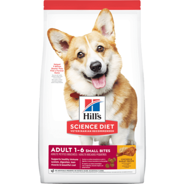 Hill's Adult Small Bites Chicken For Dogs /  希爾思成犬優質健康雞肉配方(細粒) 12kg (604464)