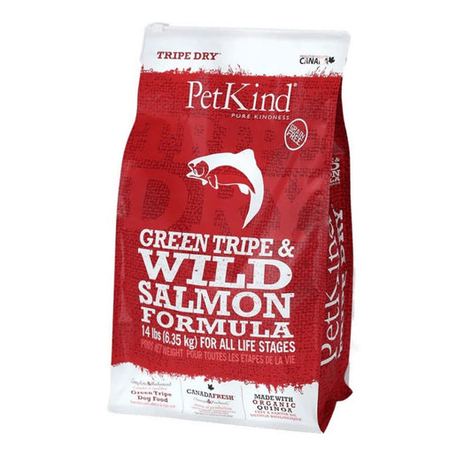 PetKind - 無穀物全犬乾糧-羊草胃及三文魚配方14lb (1-701)