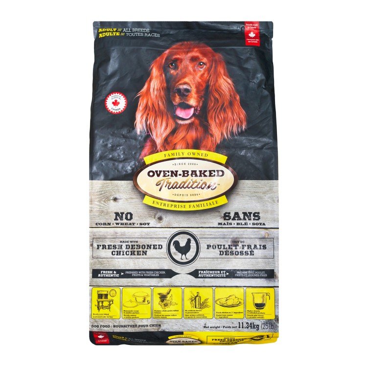 Ovenbaked成犬糧:北美走地雞配方(原粒)25lb (000495)