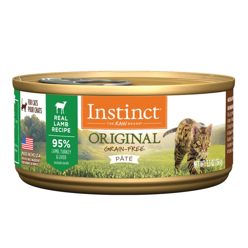 Nature's Variety Instinct 本能無穀物羊肉貓罐頭 5.5oz x12  (006738)